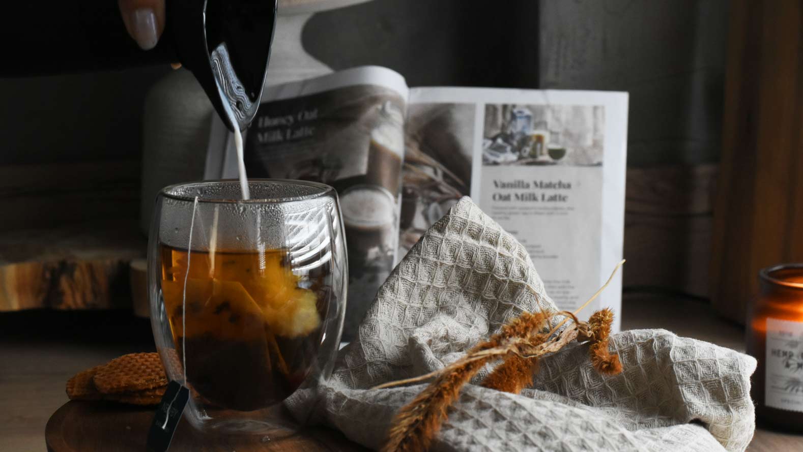 earl grey caramel drink