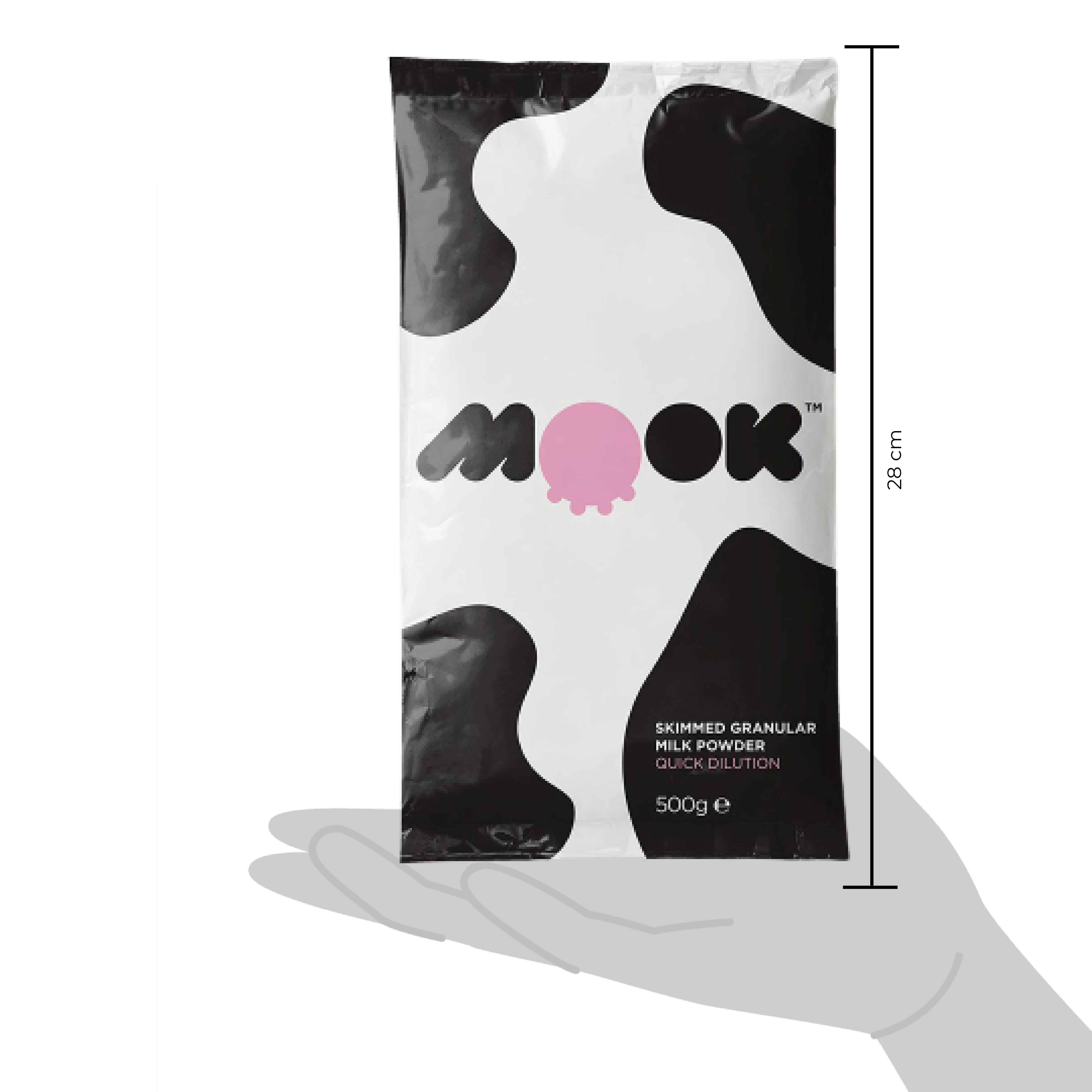 Scale image of granulated milk