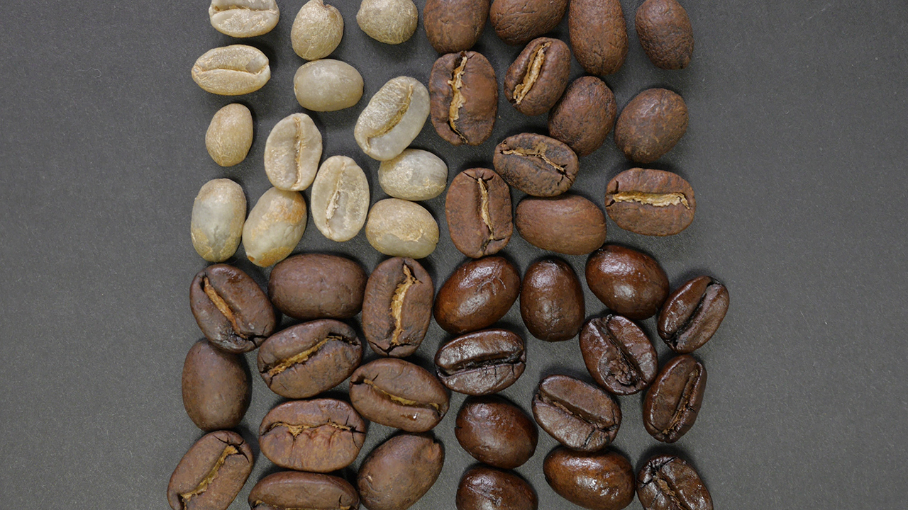 light to dark coffee roasting