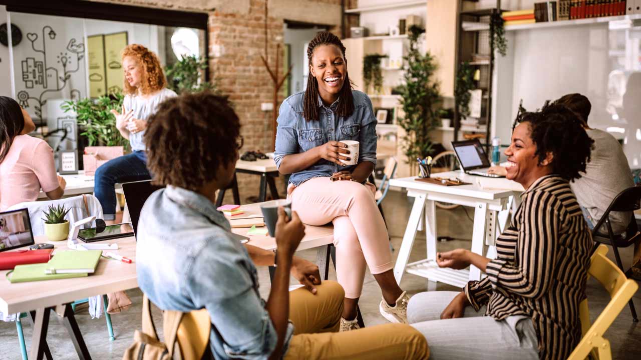 people enjoying coffee