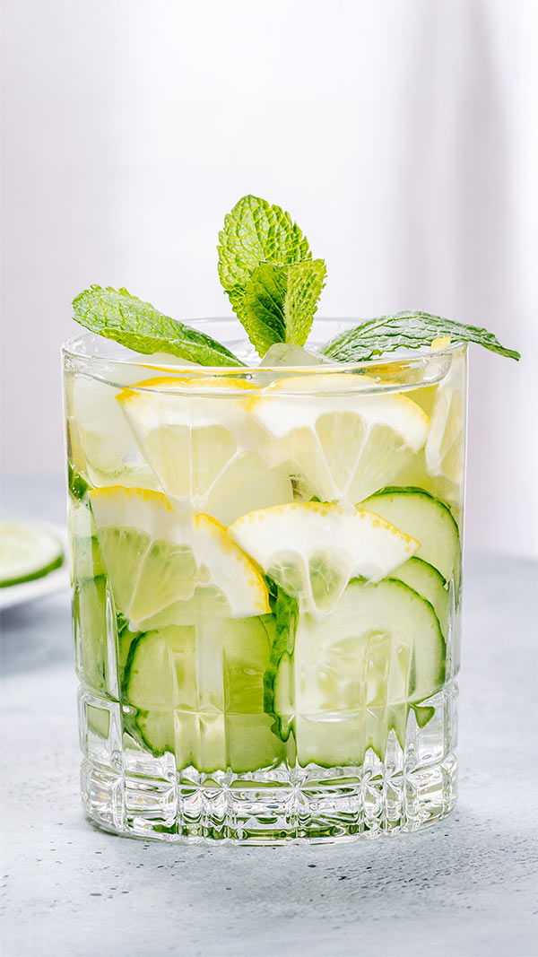 Cucumber Bubble sparkling drink