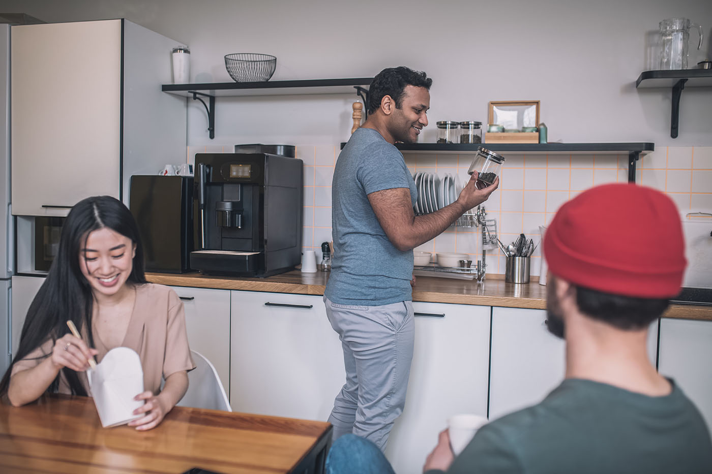 office coffee machine in kitchen